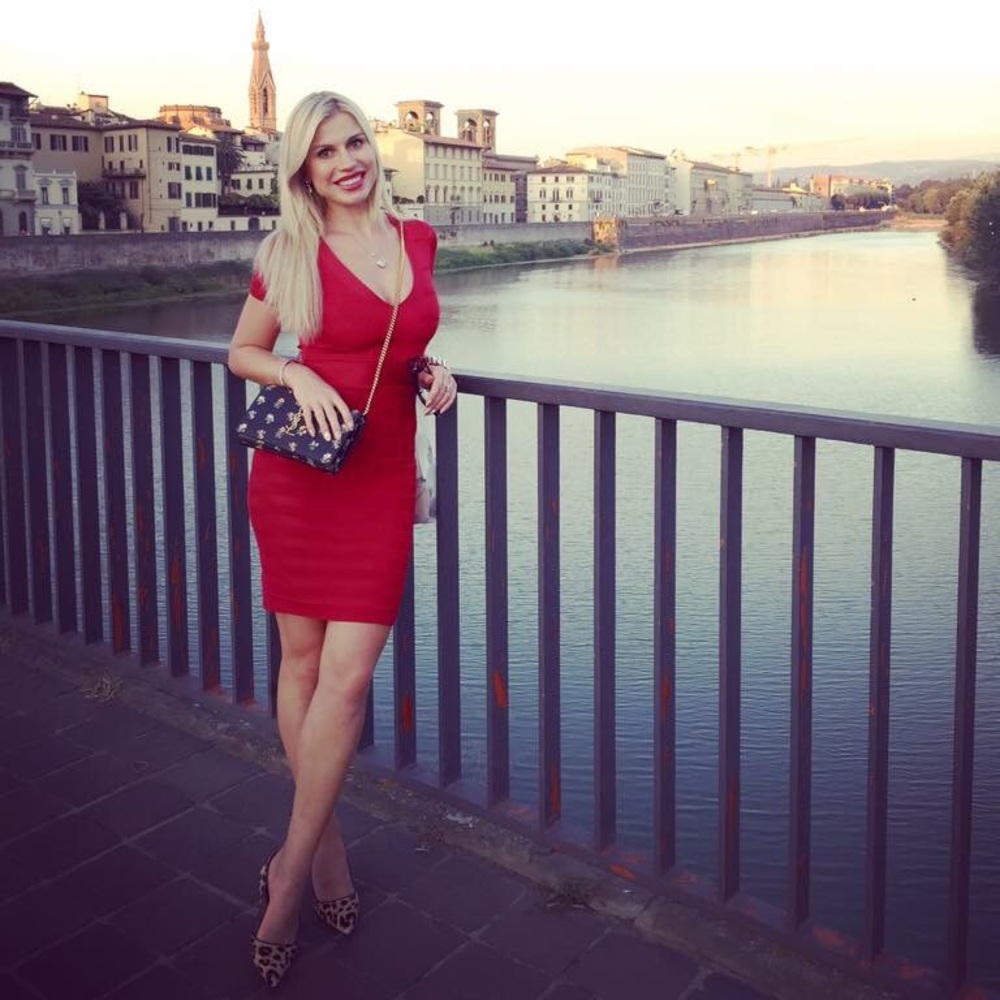 French Connection elegant red dress